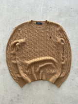 Ralph Lauren Crewneck Cable Knit Jumper (M)