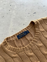 Ralph Lauren Crewneck Cable Knit Jumper (M)