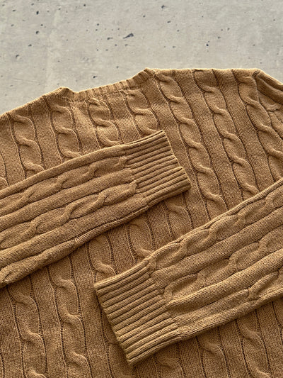 Ralph Lauren Crewneck Cable Knit Jumper (M)