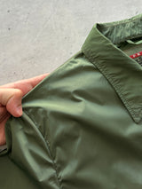 Prada Nylon / Leather elbow Zip Up bomber Jacket (S/M)