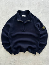 AW/18 Stone Island 1/4 Zip Wool Knit Pullover Jumper (L)