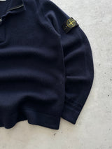 AW/18 Stone Island 1/4 Zip Wool Knit Pullover Jumper (L)