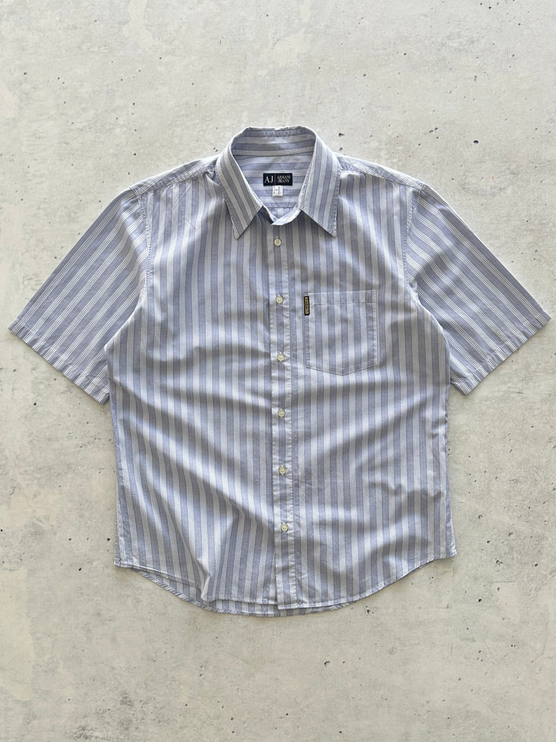 Armani Jeans Vertical Stripe Shirt (L)