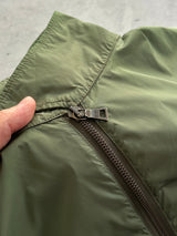 Prada Nylon / Leather elbow Zip Up bomber Jacket (S/M)