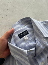 Armani Jeans Vertical Stripe Shirt (L)
