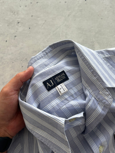 Armani Jeans Vertical Stripe Shirt (L)