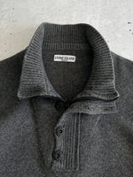 AW/07 Stone Island wool knit 1/4 zip jumper (XL)