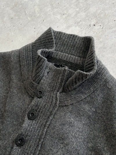 AW/07 Stone Island wool knit 1/4 zip jumper (XL)