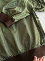 Prada Nylon / Leather elbow Zip Up bomber Jacket (S/M)