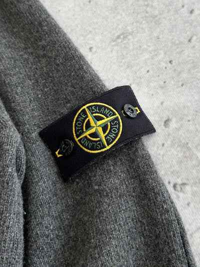 AW/07 Stone Island wool knit 1/4 zip jumper (XL)