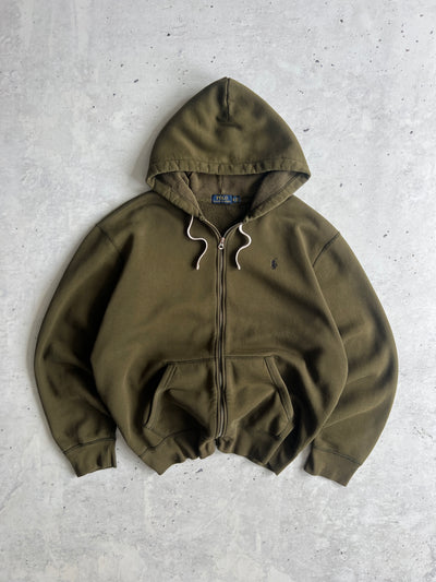 Ralph Lauren Fleece Lined Zip Up Hoodie (XXL)