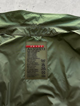 Prada Nylon / Leather elbow Zip Up bomber Jacket (S/M)