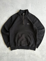 Stussy Script Heavyweight 1/4 Zip Sweatshirt (L)