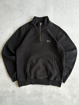 Stussy Script Heavyweight 1/4 Zip Sweatshirt (L)