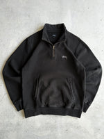 Stussy Script Heavyweight 1/4 Zip Sweatshirt (L)