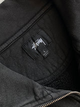 Stussy Script Heavyweight 1/4 Zip Sweatshirt (L)
