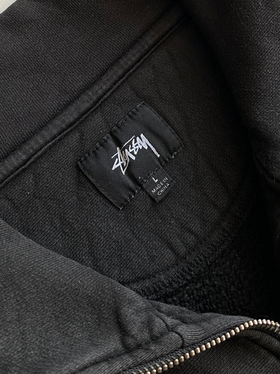 Stussy Script Heavyweight 1/4 Zip Sweatshirt (L)