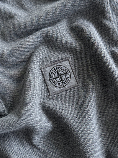 AW/16 Stone Island Patch Logo Long Sleeve Polo Shirt (S)