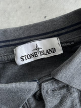 AW/16 Stone Island Patch Logo Long Sleeve Polo Shirt (S)