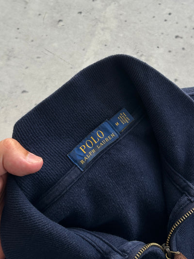 Ralph Lauren Ribbed 1/4 Zip Pullover Jumper (M)