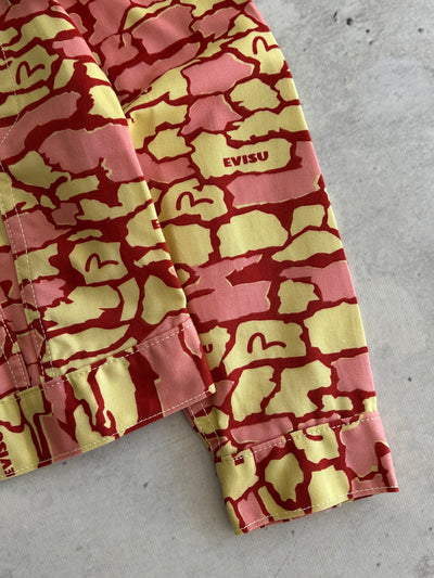 Evisu Ishigaki Camo Trucker Jacket (Women's XS)