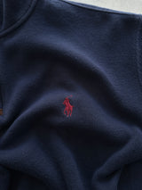 Ralph Lauren Ribbed 1/4 Zip Pullover Jumper (M)