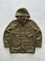 Ralph Lauren Zip Up leather detail field Jacket (XL)