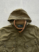 Ralph Lauren Zip Up leather detail field Jacket (XL)