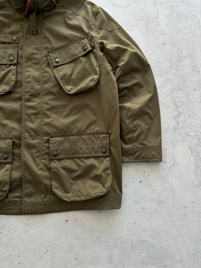 Ralph Lauren Zip Up leather detail field Jacket (XL)