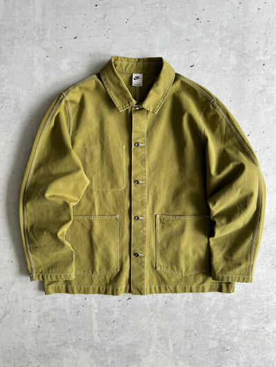 Nike Embroidered Swoosh heavy Denim Jacket (XL)