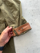Ralph Lauren Zip Up leather detail field Jacket (XL)