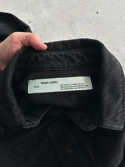 Off White Impressionism Print Denim Jacket (S)