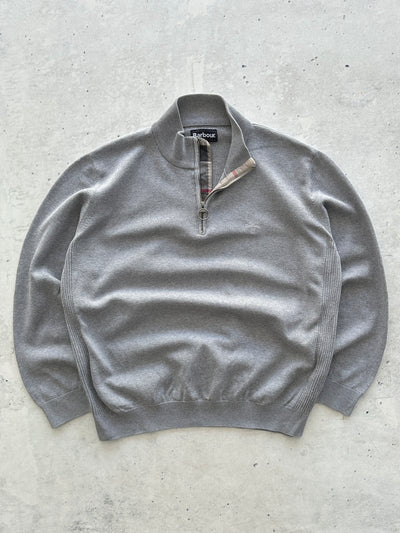 Barbour 1/4 Zip Pullover Jumper (XL)