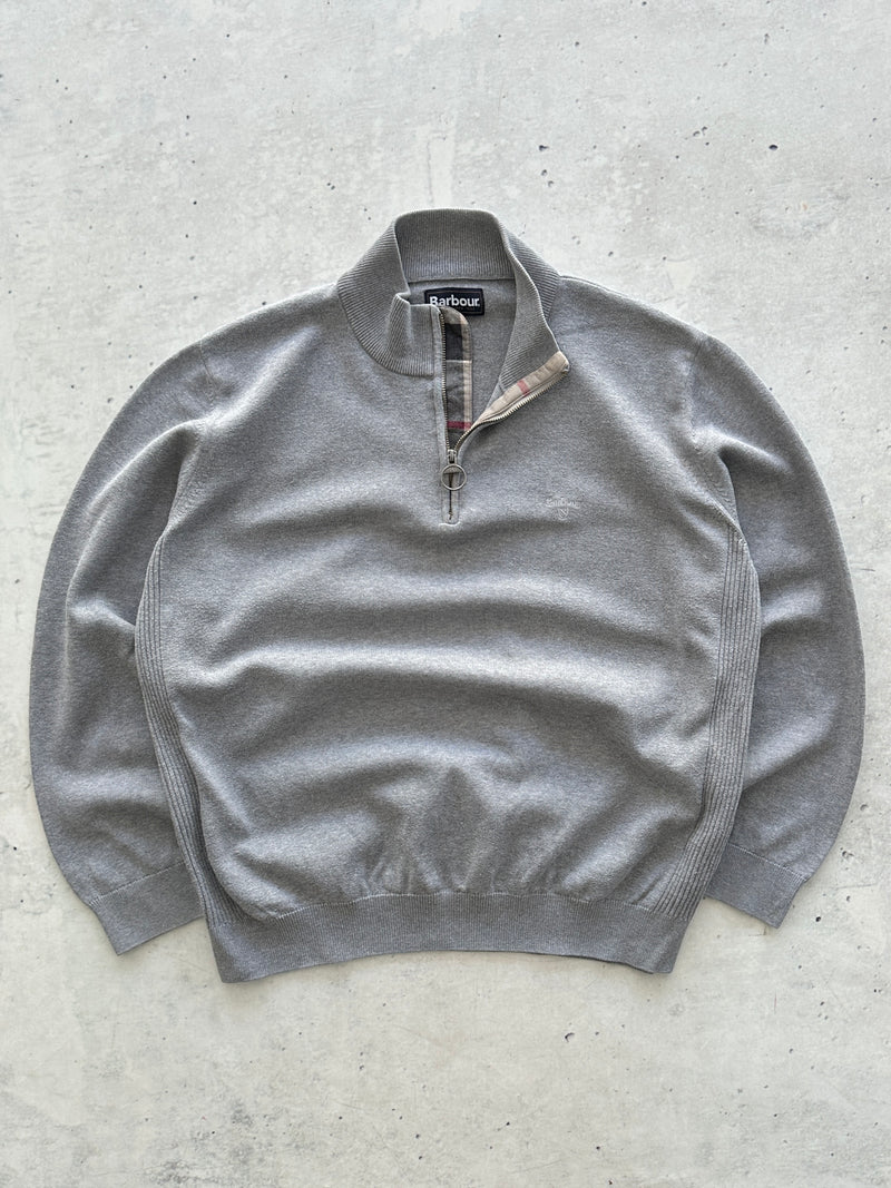 Barbour 1/4 Zip Pullover Jumper (XL)