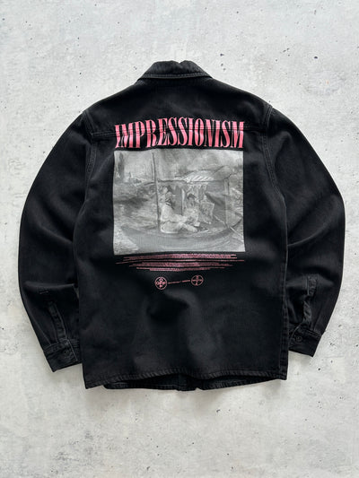Off White Impressionism Print Denim Jacket (S)