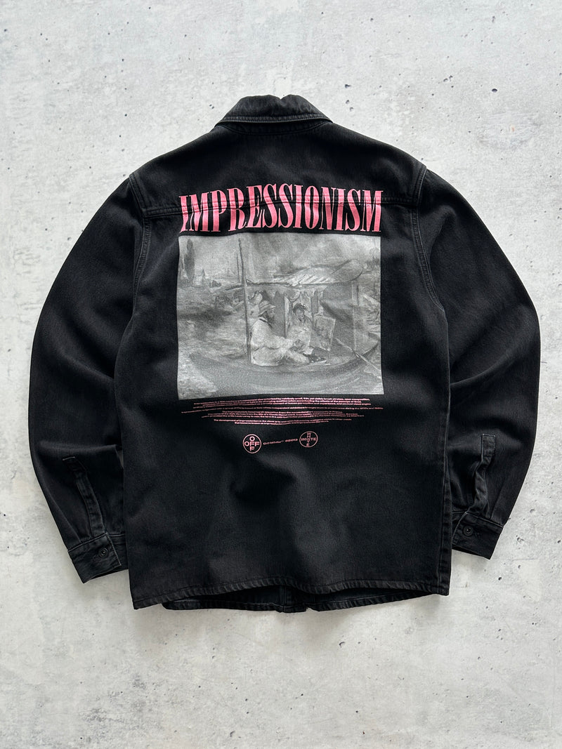 Off White Impressionism Print Denim Jacket (S)