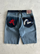 00's Evisu Embroidered Denim Jorts (W30)