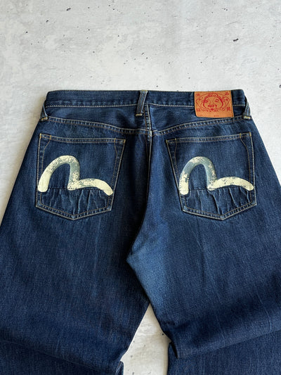 Evisu gull wing Japanese Selvedge Denim Jeans (W34 x L30)