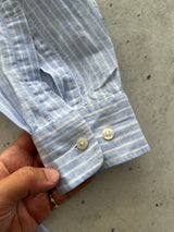 Vintage Linen Charles Tyrwhitt Vertical Stripe Shirt (XL)