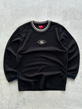 AW/18 Supreme Striped Rib Logo Long Sleeve T Shirt (L)