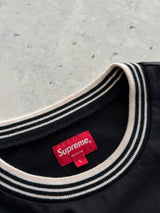 AW/18 Supreme Striped Rib Logo Long Sleeve T Shirt (L)