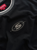 AW/18 Supreme Striped Rib Logo Long Sleeve T Shirt (L)