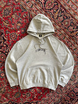 Stussy embroidered script pullover hoodie (XL)