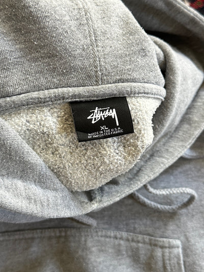 Stussy embroidered script pullover hoodie (XL)
