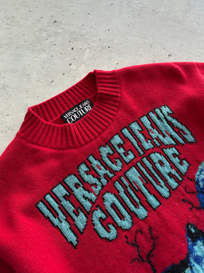 Versace Jeans Couture Maglia Midnight Blood Mohair Knit Jumper (L)