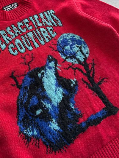Versace Jeans Couture Maglia Midnight Blood Mohair Knit Jumper (L)