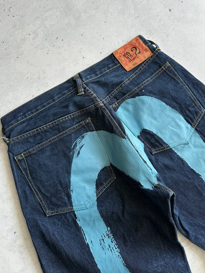Evisu diacock Japanese Selvedge Denim Jeans (W33 x L34)