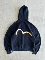 00's Evisu heavyweight gull wing zip up hoodie (S)