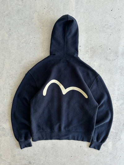00's Evisu heavyweight gull wing zip up hoodie (S)