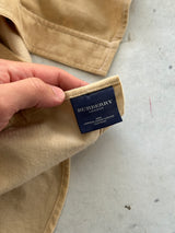 90's Burberry Nova Check Corduroy Long Sleeve Shirt (XL)
